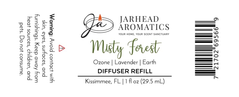 Misty Forest Car Diffuser Refill | Moss, Juniper & Rain-Kissed Woods
