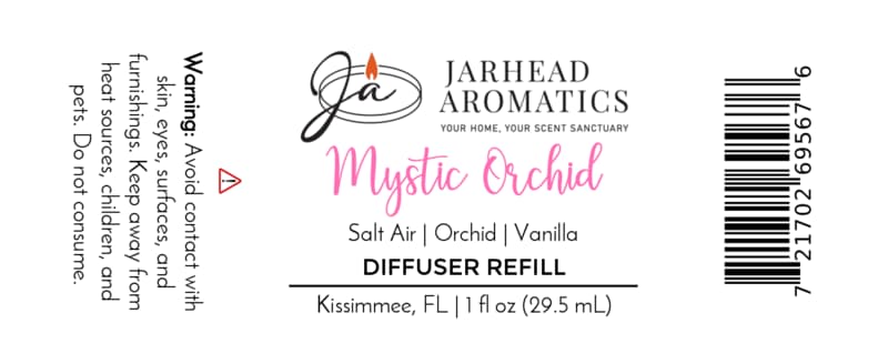 Mystic Orchid Car Diffuser Refill | Orchid, Salt Air & Vanilla