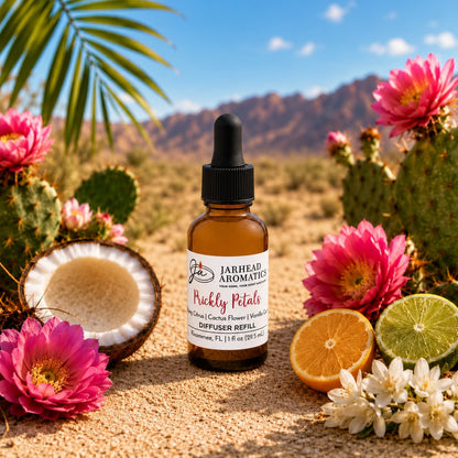 Prickly Petals Car Diffuser Refill | Cactus Flower, Coconut & Sandalwood