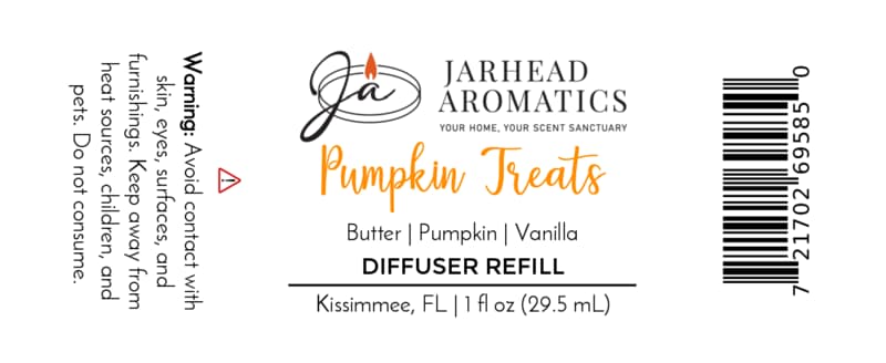 Pumpkin Treats Car Diffuser Refill | Pumpkin, Caramel & Maple Pecan