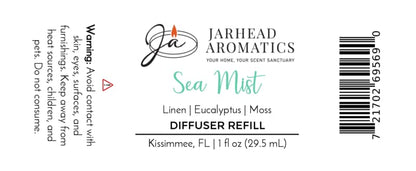 Sea Mist Car Diffuser Refill | Fresh Linen, Sea Salt & Eucalyptus
