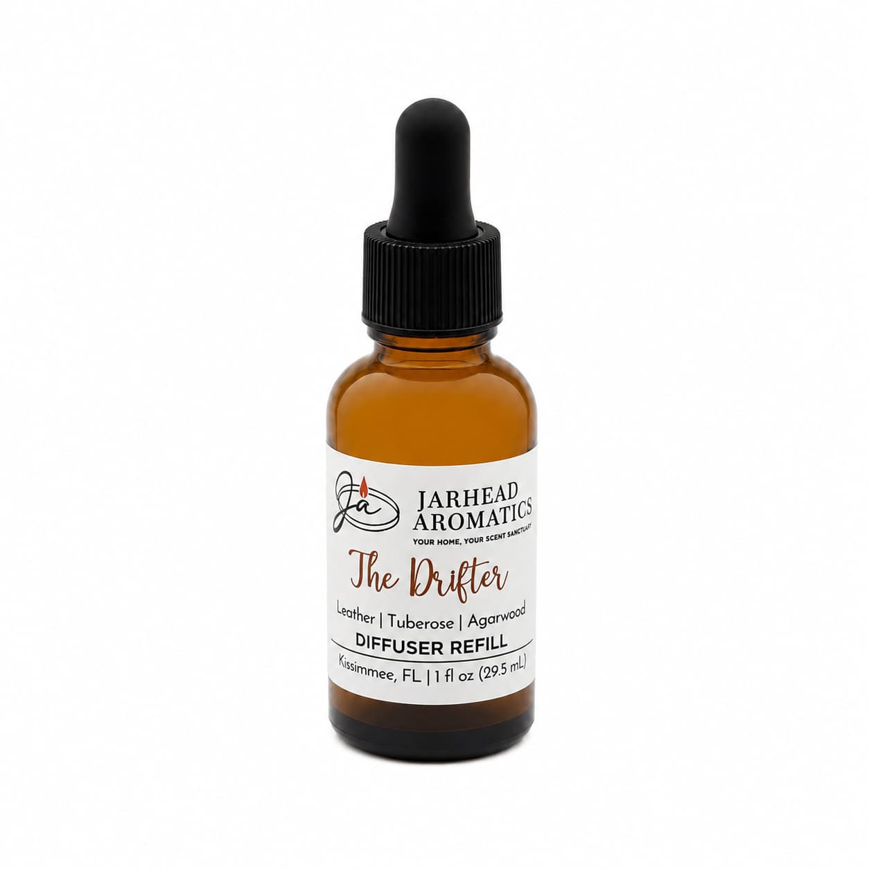 The Drifter Car Diffuser Refill | Leather, Agarwood & Tuberose