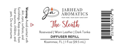 The Sleuth Car Diffuser Refill | Leather, Rosewood & Sandalwood