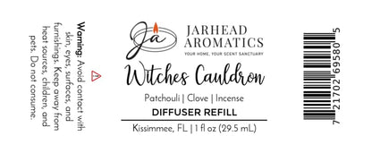 Witches Cauldron Car Diffuser Refill | Orange Blossom, Patchouli & Dark Incense