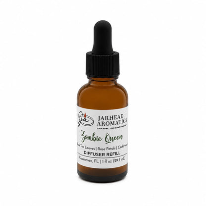 Zombie Queen Car Diffuser Refill | Black Tea, Rose Petals & Cedarwood