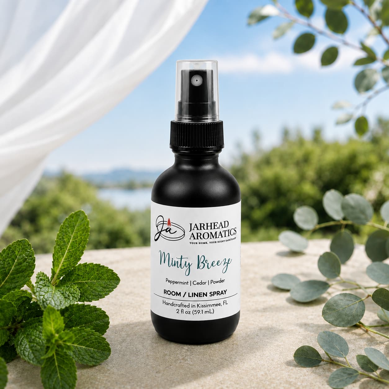 Minty Breeze Room & Linen Spray | Peppermint, Eucalyptus & Cedarwood