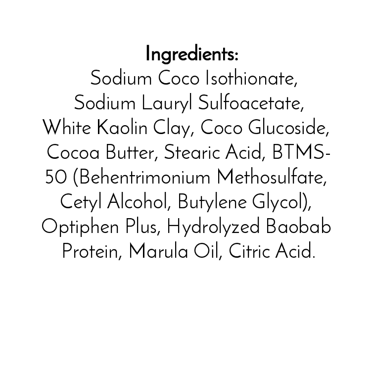 Jarhead Aromatics Fragrance-Free Handmade Natural Shampoo & Conditioner Bar features Sodium Coco Isethionate, White Kaolin Clay, Cocoa Butter, and more—crafted for gentle cleansing and conditioning without added fragrance.